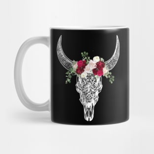 Cow skull floral 21 Mug